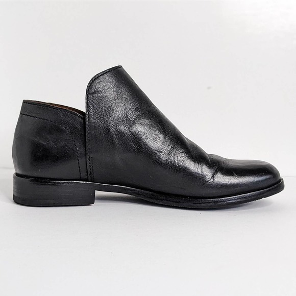 Frye Shootie Elyssa Leather Ankle Booties Low Heel Comfort Shoe Black Size 9.5 - Picture 9 of 14